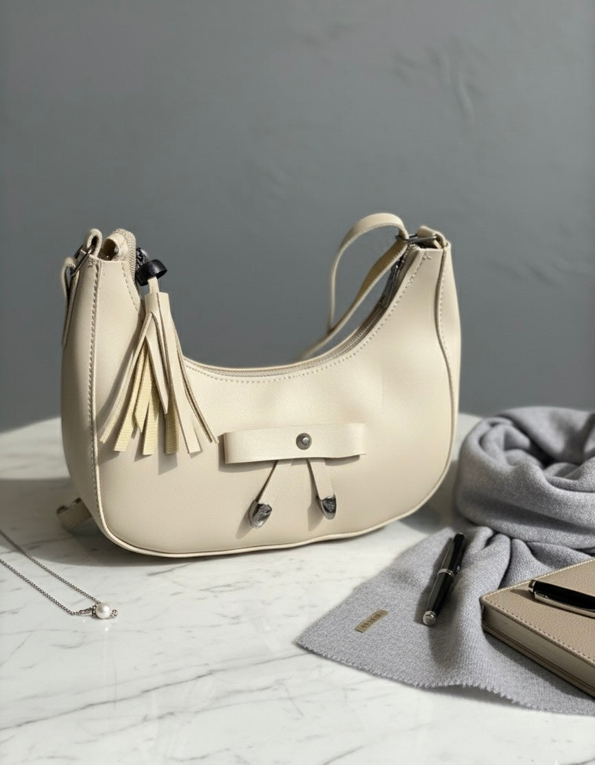smooth, matte faux leather (or high-quality vegan leather) material.