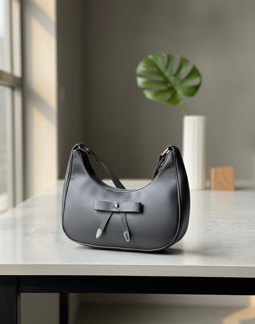 smooth, matte faux leather (or high-quality vegan leather) material.