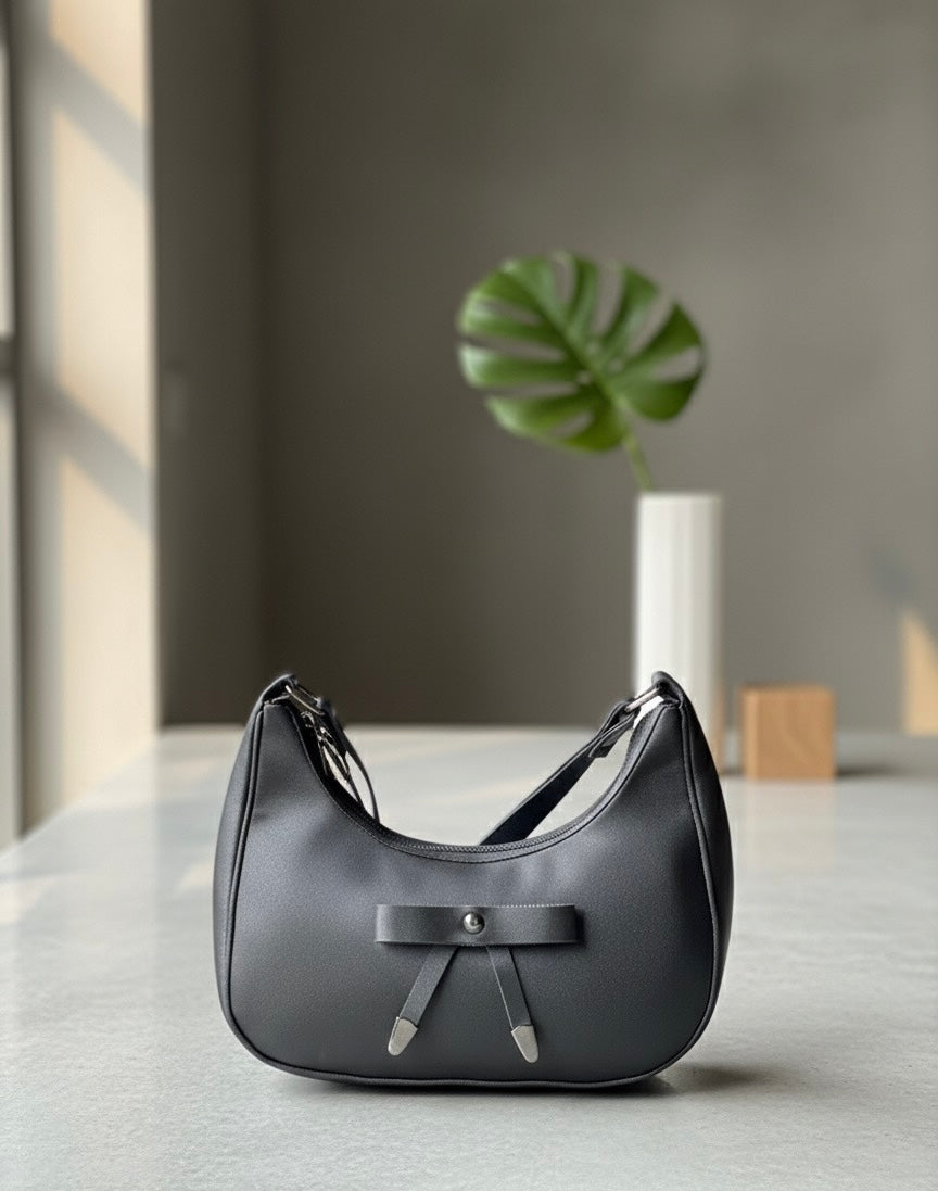 smooth, matte faux leather (or high-quality vegan leather) material.