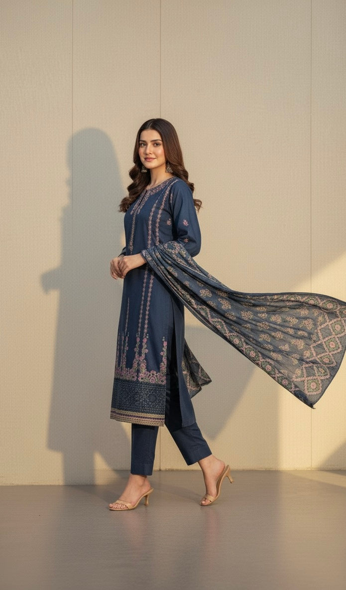 Elegant embroidery 3pc upgrade your look 🤌🏿