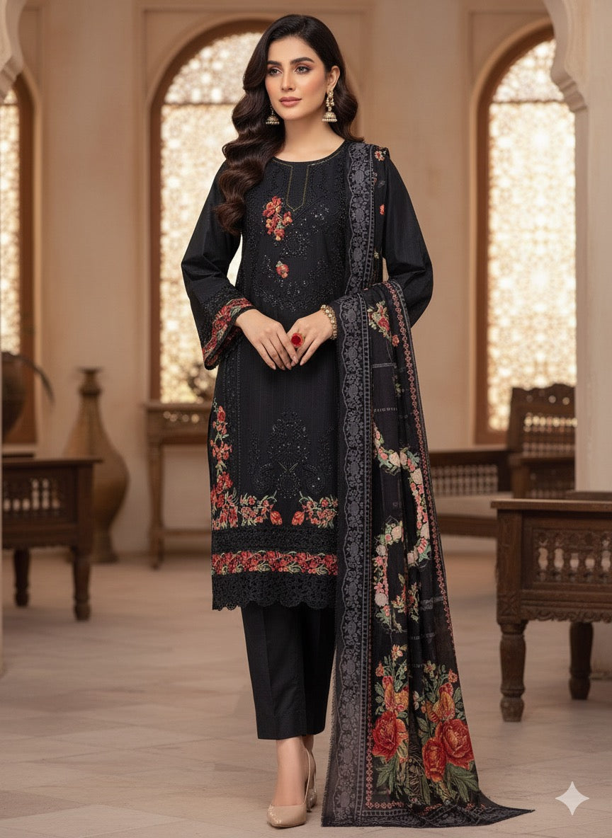 The suits are styled with a modern, well-tailored fit.(fabric cotton)