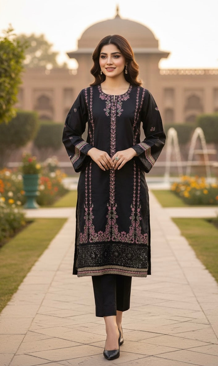 Elegant embroidery 3pc upgrade your look 🤌🏿